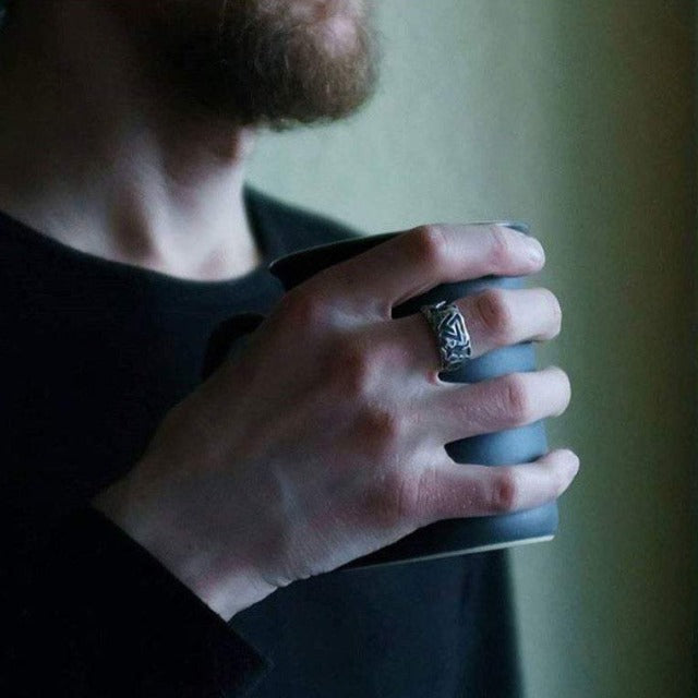 Viking Valknut ring