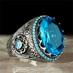 Bague pour homme ou femme arabe musulman bleu