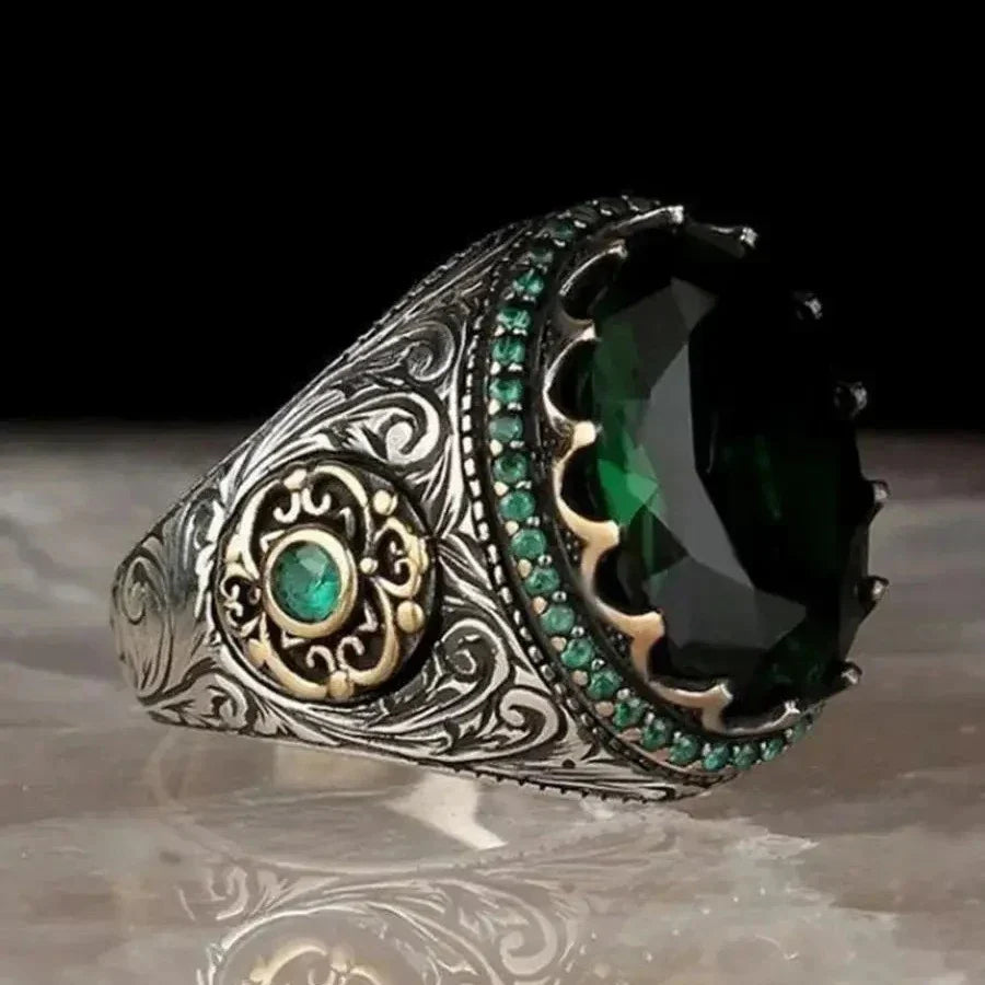 Bague pour homme ou femme arabe musulman vert