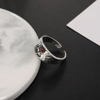 Vintage ring Bjerge og sol