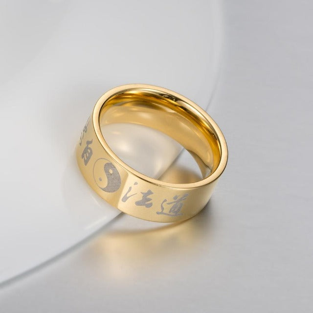 Yin Yang ring Guld
