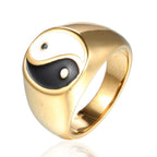 Yin Yang ring herre dame gull