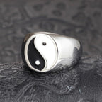 Yin Yang ring sølv