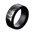 Farvede ringe med sorte bjerge