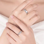 Ringe til par Zircon krystal ring til kvinder