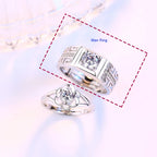 Prstýnky pro páry Kroužek Květina muž