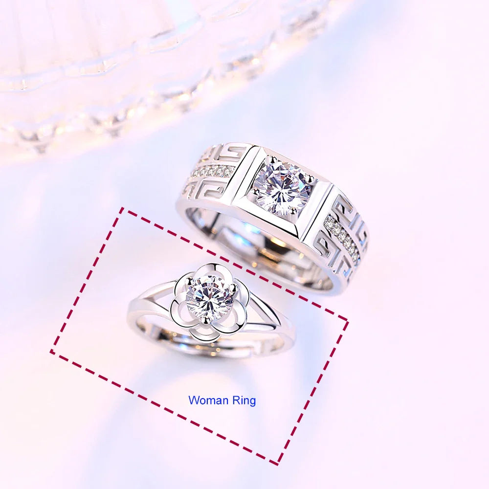 Prstýnky pro páry Kroužek Květina žena