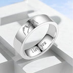 Prsteny pro páry Prsten Love Stříbrný nebo černý stříbrný stříbrný