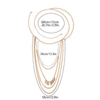 Dame Skuldersmykke - Kraveben & Kæde Arm & Skuldre