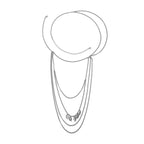 Dame Skuldersmykke - Kraveben & Kæde Arm & Skuldre sølv