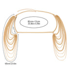 Dame Skuldersmykke - Kragebein & Skulderkjede gull