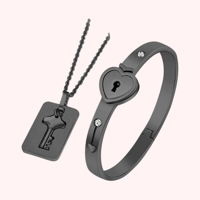 Duo-smykker for par i svart