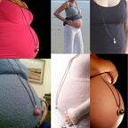 Graviditetskugle Halskæde til Gravide Kvinder med Vedhæng