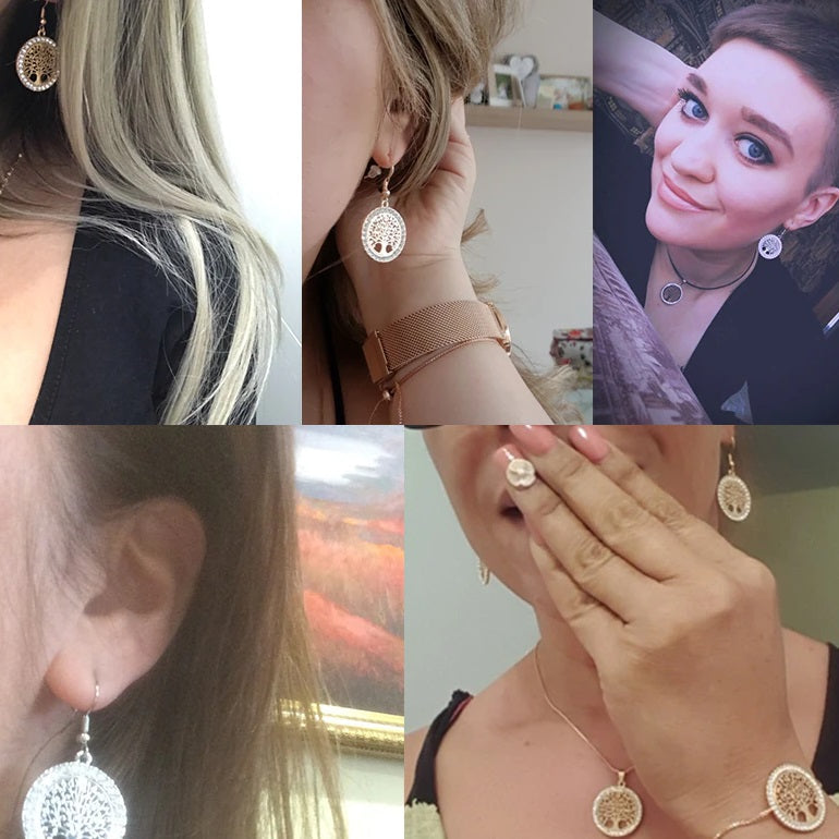 Boucle d'Oreille Arbre De Vie