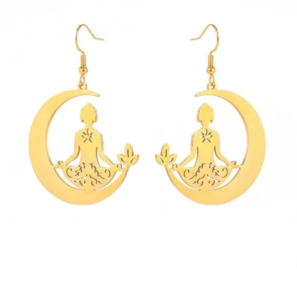 Buddhisme Meditasjon Øredobb gull