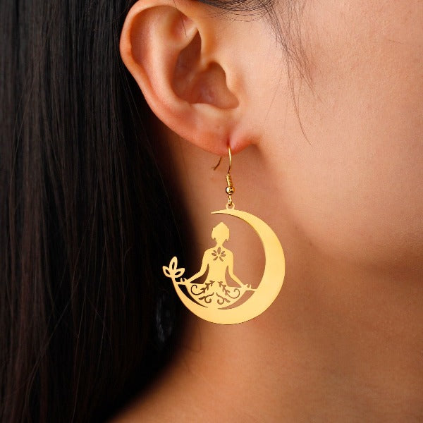 Buddhisme Meditasjon Øredobb gull