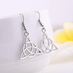 Keltiske øredobber i sølvfarge