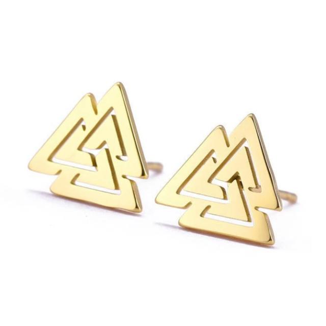 Boucles d'Oreille Viking Homme doré