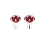Mushroom örhängen i silver