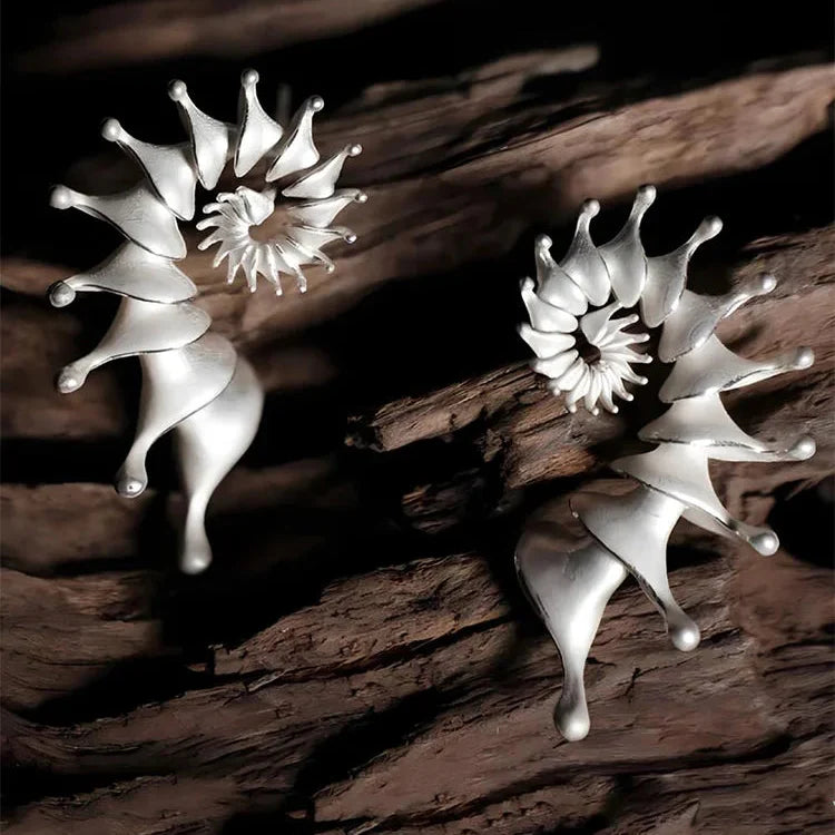 Boucles d'Oreilles Clou Design Coquillage