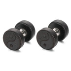 Ørestikker i træ Yin Yang sort