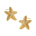 Øredobber med skjell og sjøstjerner for kvinner