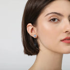 Náušnice s hrotem pro ženy s měsíčním kamenem