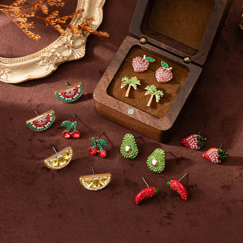 Boucles d'Oreilles Clou Palmier Femme