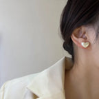 Hjerte Ørestikker til Kvinder hvid