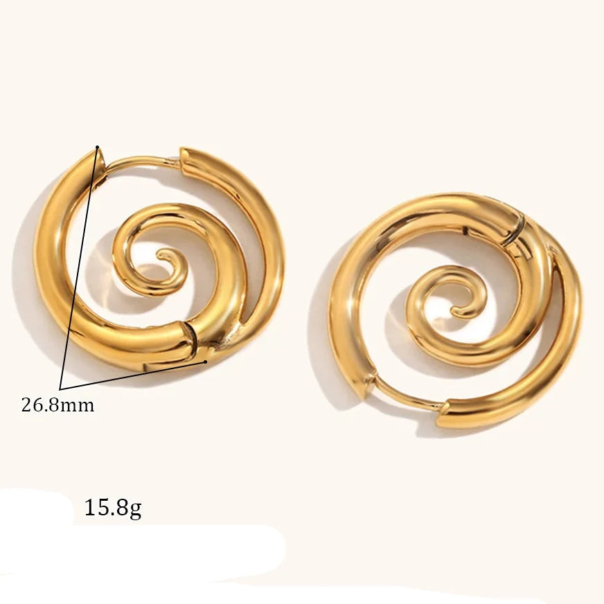 Creoløreringe med spiralmotiv 