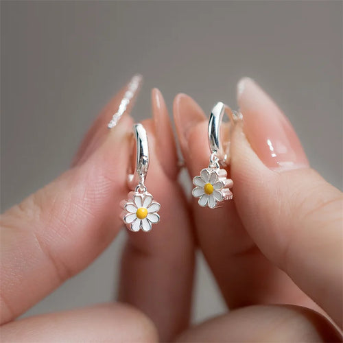 Creol øreringe Margueritblomst a