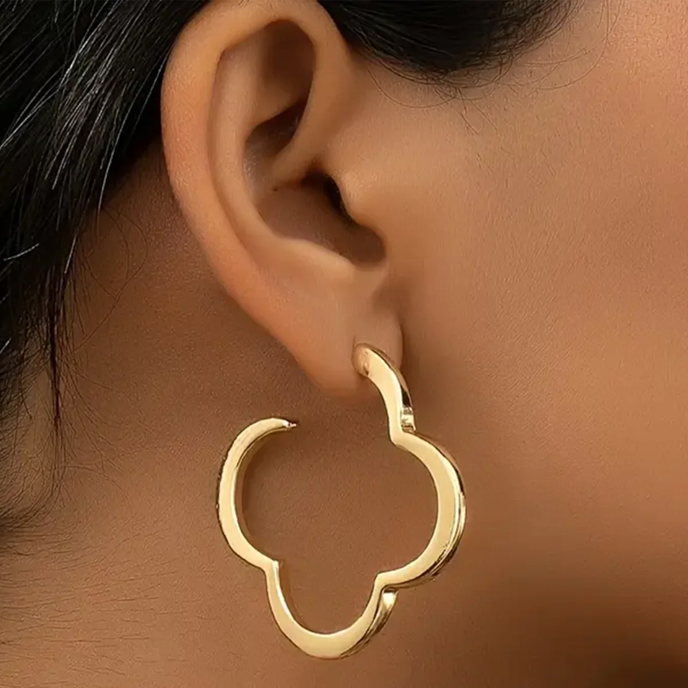 Øreringer Creoler Firebladskløver