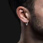 Nordiske Viking Creol øreringe i sølv