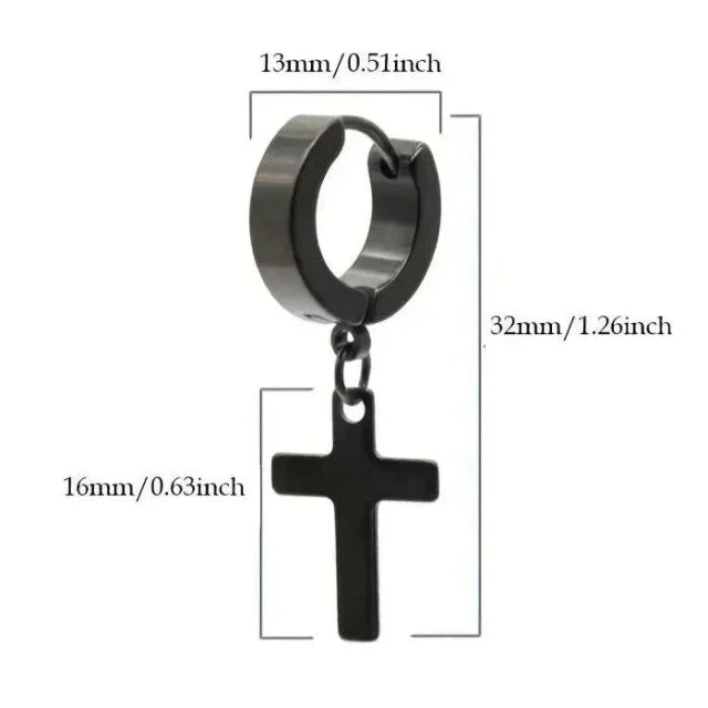 Øreringe Kors Herre Dame