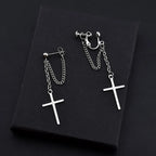 Náušnice Rockový Kříž