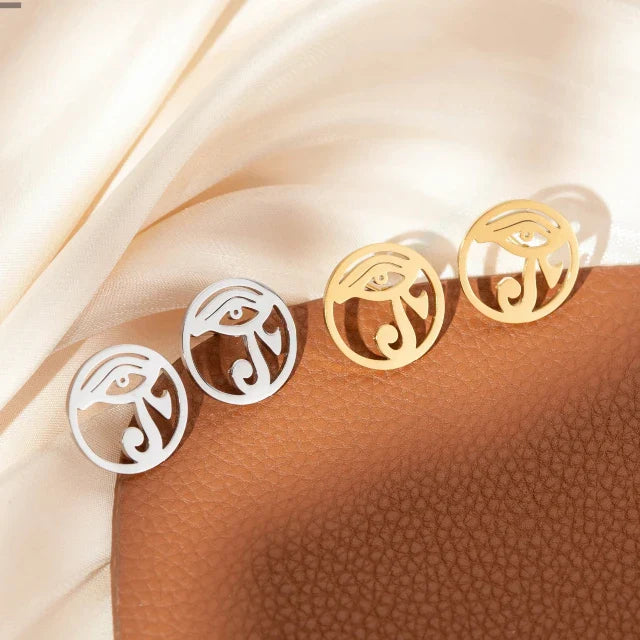 Øreringe Egypten Øje Oudjat guld sølv