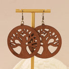 Træ hængende øreringe livets træ