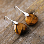 Øreringe til kvinder Tigerøje sølv