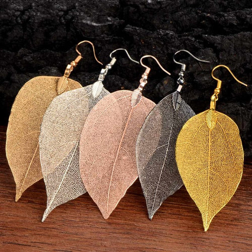 Boheme Blad Øreringe