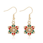 Øredobber med hengende snøfnugg i zirkon for kvinner stil 3