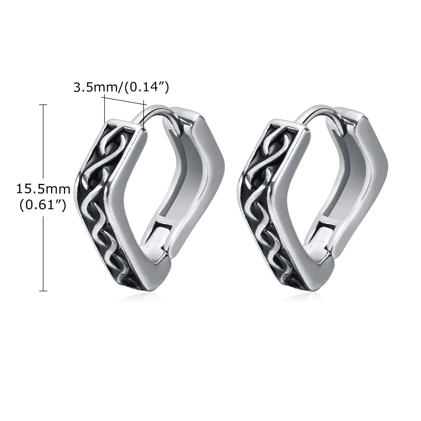 Vikinge Geometriske Øreringe til Mænd3