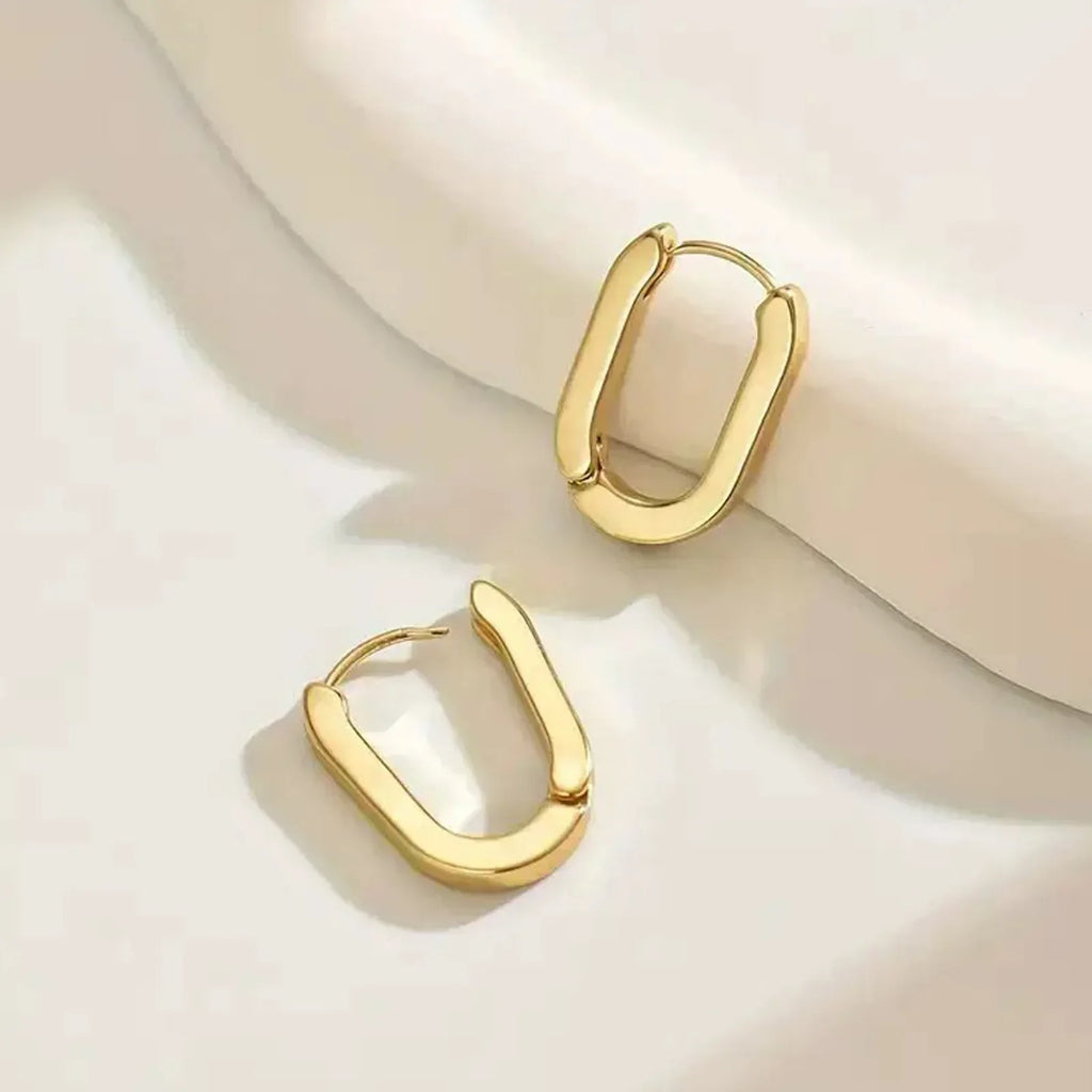 Elegante geometriske øredobber 