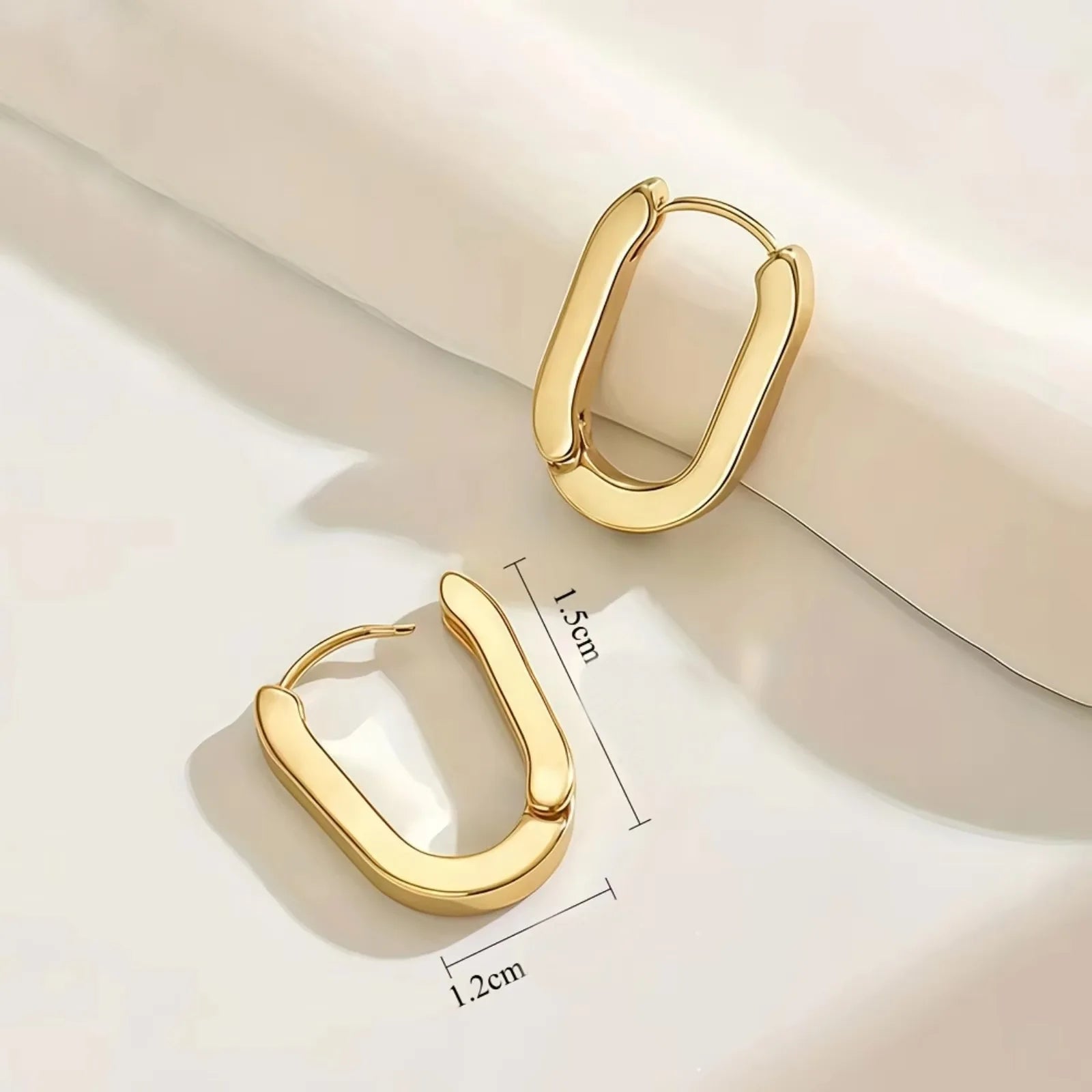 Elegante geometriske øredobber 