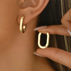 Elegante geometriske øredobber 