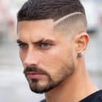 Øreringe til mænd Kompas Kompas Vindrose grå