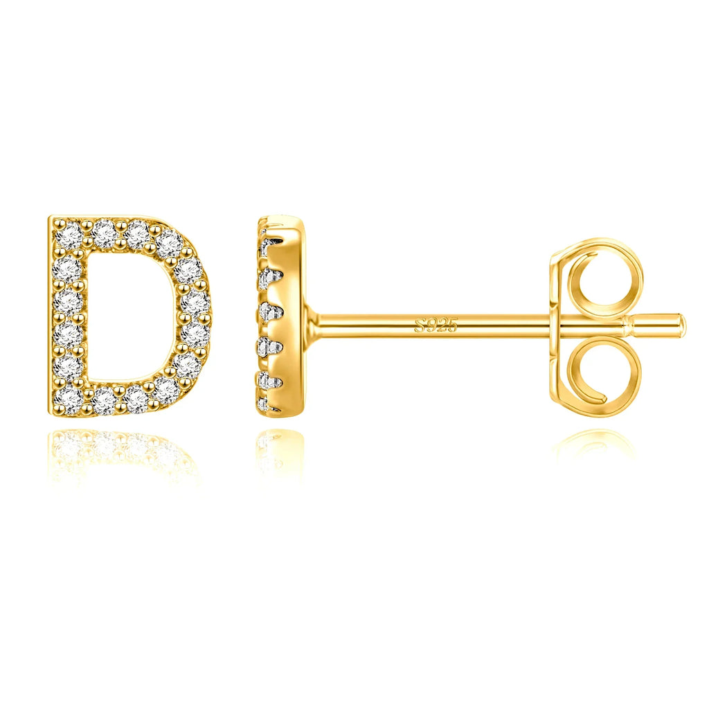 Initialörhängen guld d