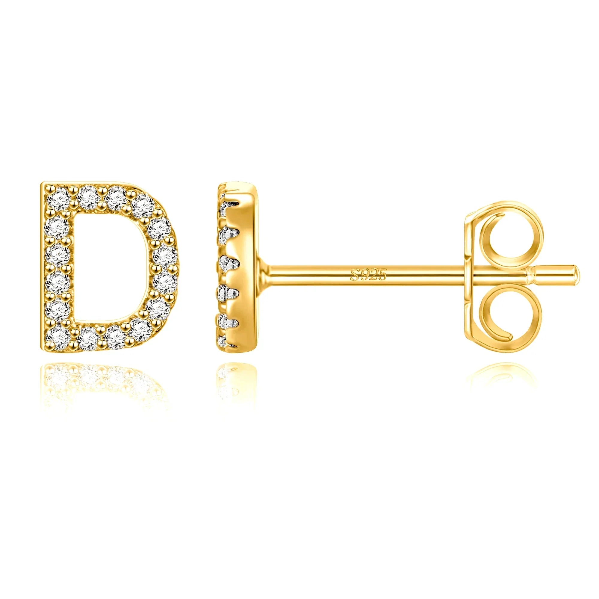Initialörhängen guld d