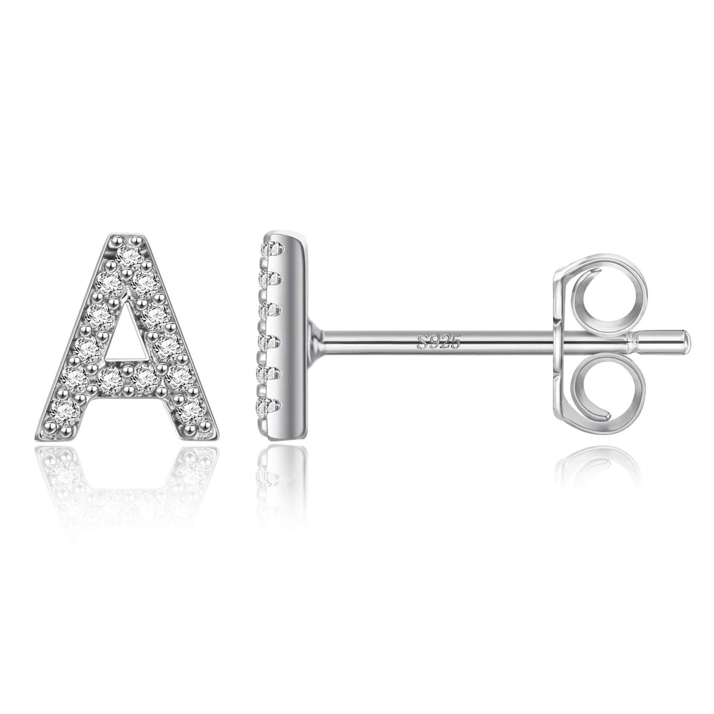 Initialörhängen silver a
