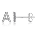 Initialörhängen silver a