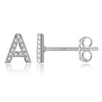 Initialörhängen silver a